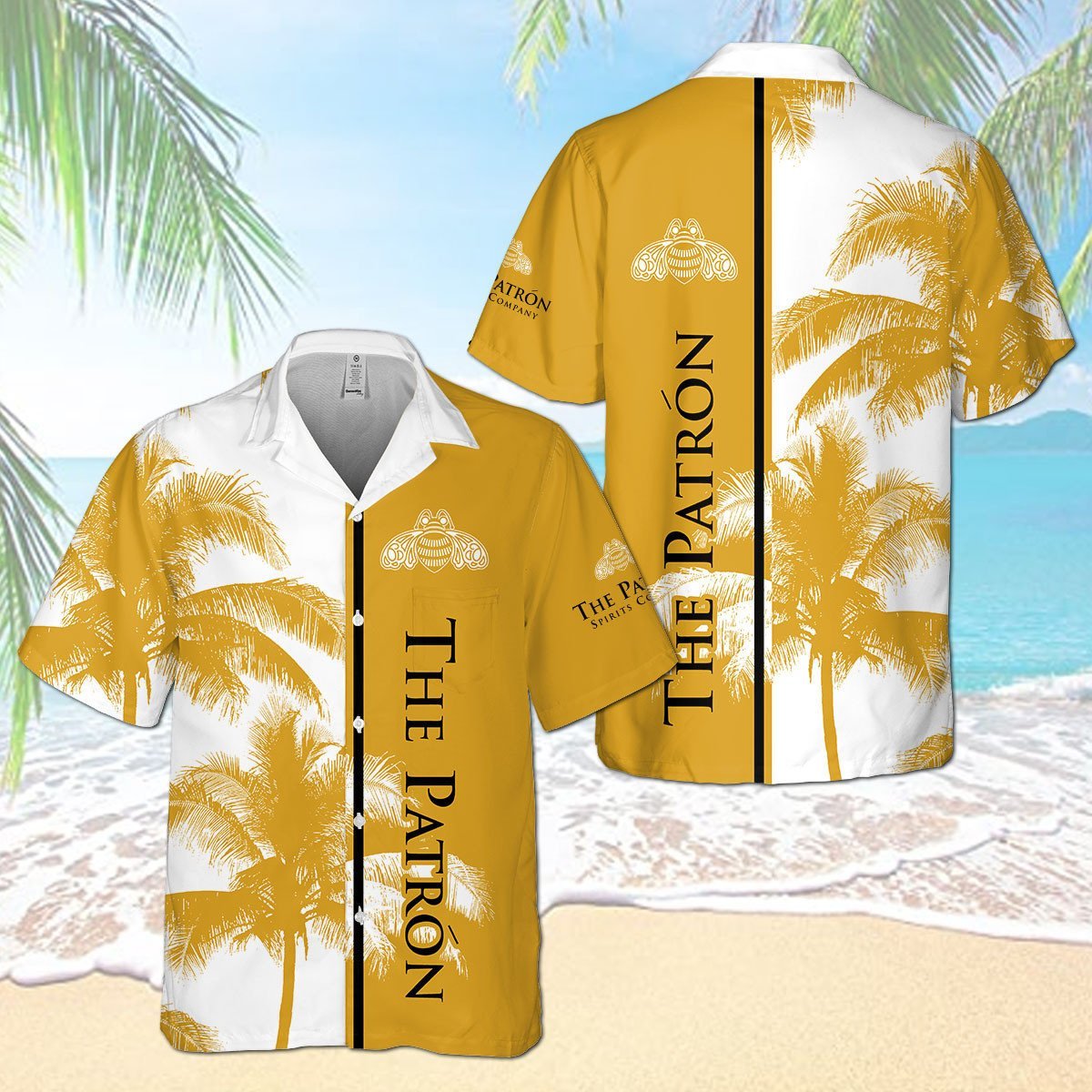 The Patron Palm Tree All Over Print 3D Aloha Summer Beach Hawaiian Shirt