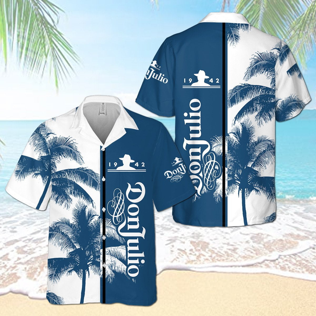 Don Julio Tequila Palm Tree All Over Print 3D Aloha Summer Beach Hawaiian Shirt