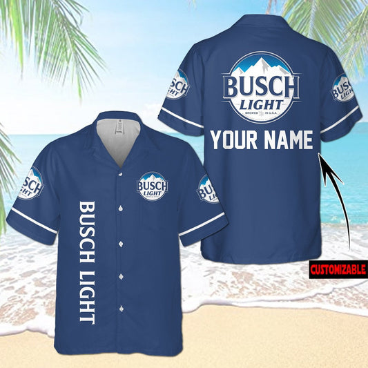 Personalized Busch Light All Over Print 3D Aloha Summer Beach Hawaiian Shirt