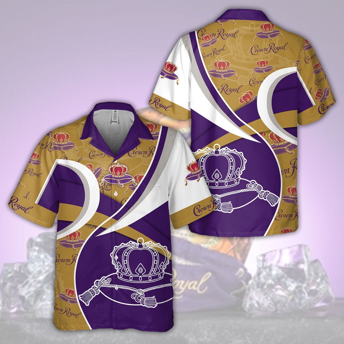 Crown Royal All Over Print 3D Aloha Summer Beach Hawaiian Shirt