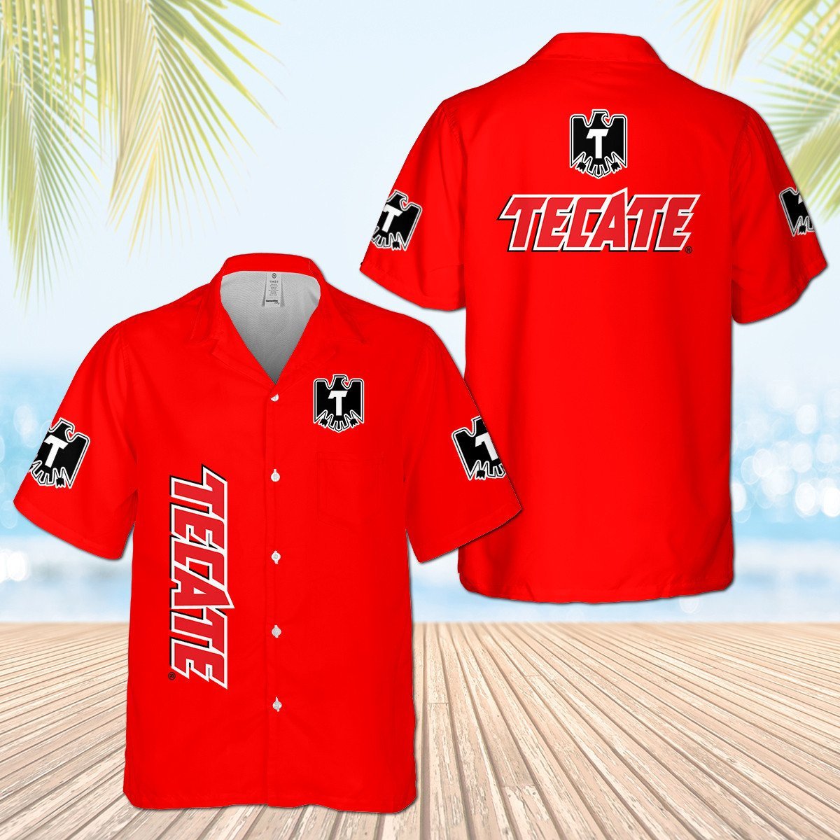 Tecate All Over Print 3D Aloha Summer Beach Hawaiian Shirt