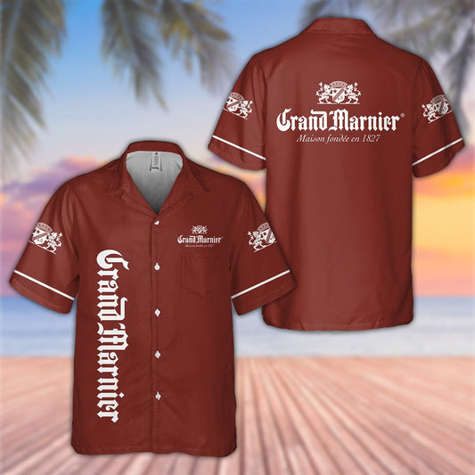 Grand Marnier All Over Print 3D Aloha Summer Beach Hawaiian Shirt