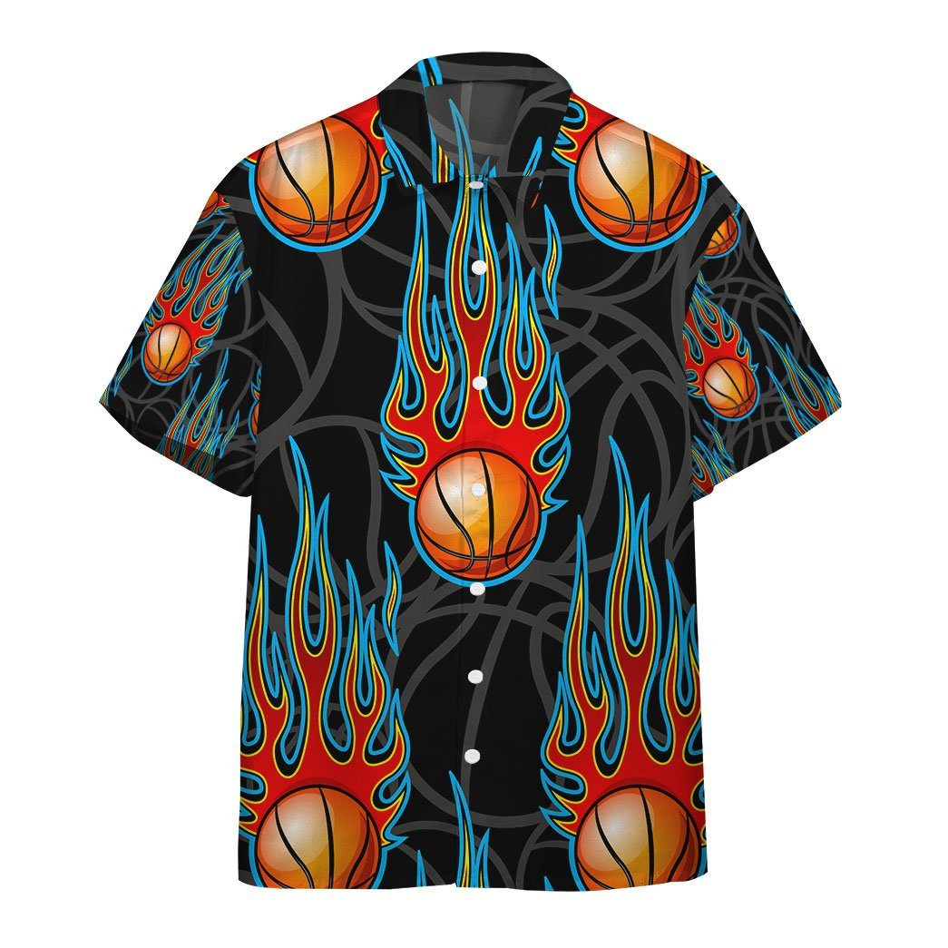  3D Hot Rod Basketball Ball Custom Hawaii Shirt