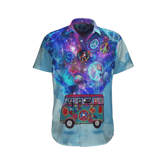 Hippie   Blue High Quality Unisex Hawaiian Shirt For Men And Women Dhc17063562