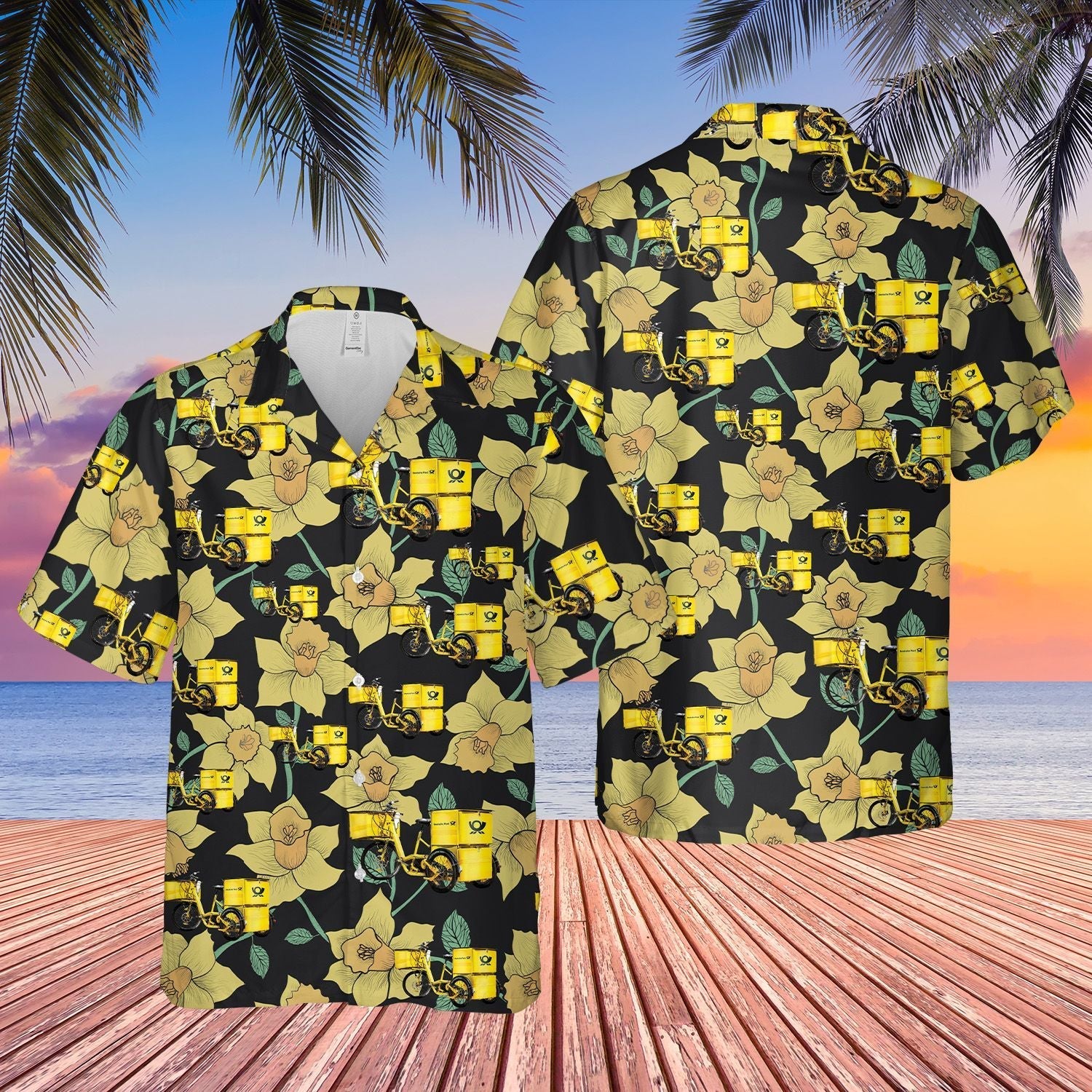 German Deutsche Post  Yellow Awesome Design Unisex Hawaiian Shirt For Men And Women Dhc17063317