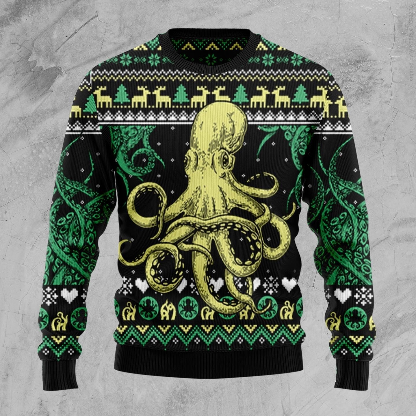 Octopus Cool Ugly Christmas Sweater 