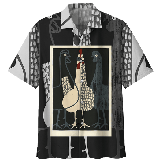 Chicken   Black Awesome Design Unisex Hawaiian Shirt For Men And Women Dhc17063658