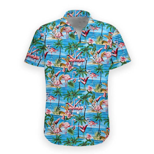  3D Flamingo Hawaii Shirt