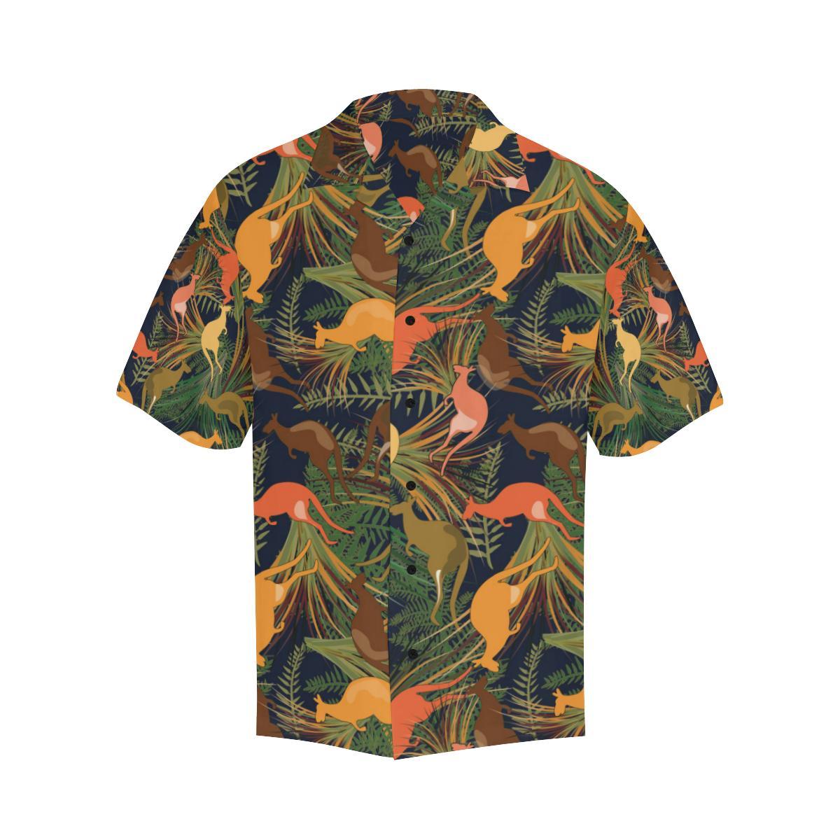 Kangaroos Pattern Print Design Hawaiian Shirt