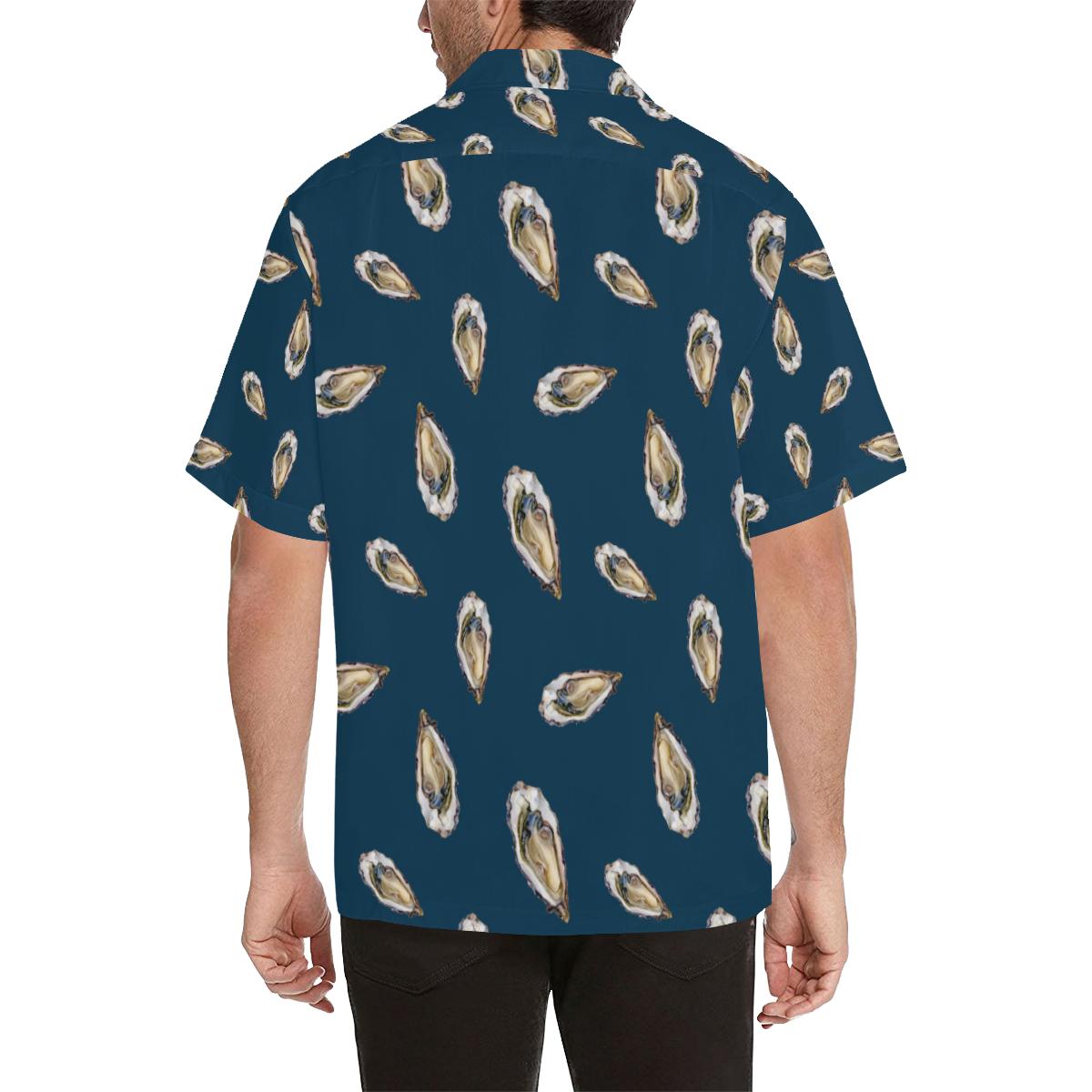 Oyster Pattern Print Design Hawaiian Shirt