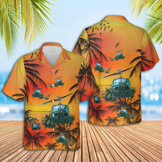 Us Army Uh-1 Huey Unisex Hawaiian Shirts