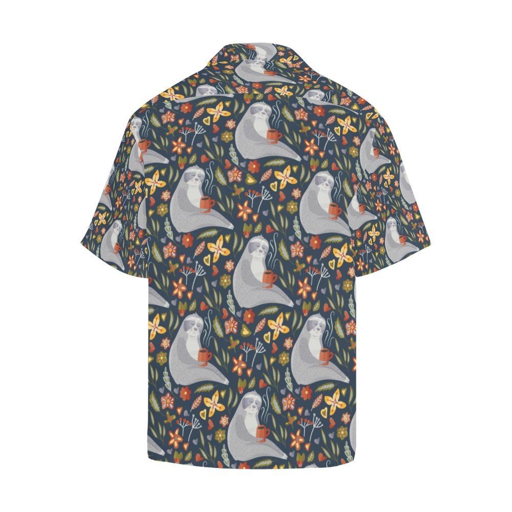 Sloth Print Design Hawaiian Shirt