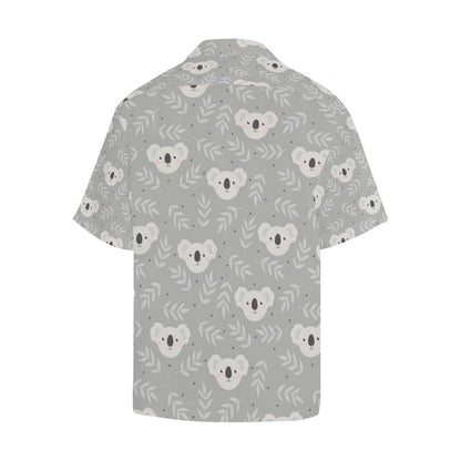 Cute Koala Leaves Pattern Mens All Over Print Hawaiian Shirt