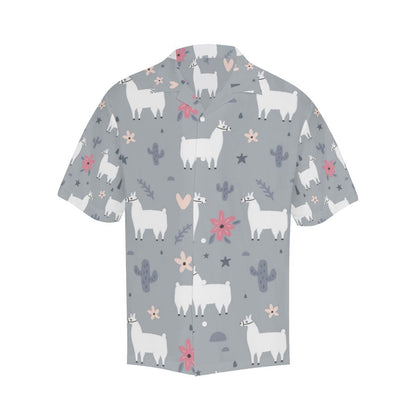 Llama Pattern Print Design 0 Hawaiian Shirt