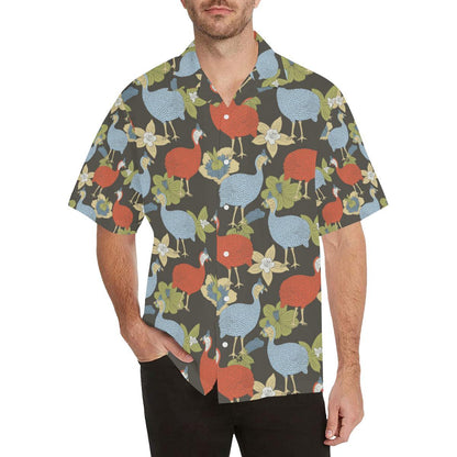 Guinea Fowl Pattern Print Design Hawaiian Shirt