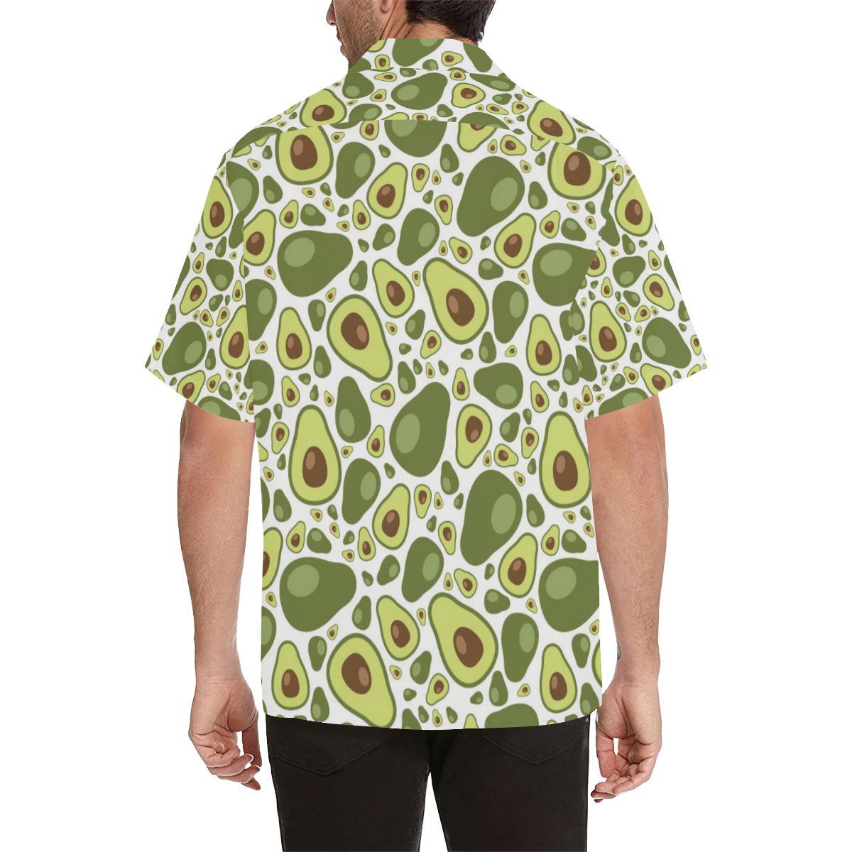 Avocado Pattern Mens All Over Print Hawaiian Shirt