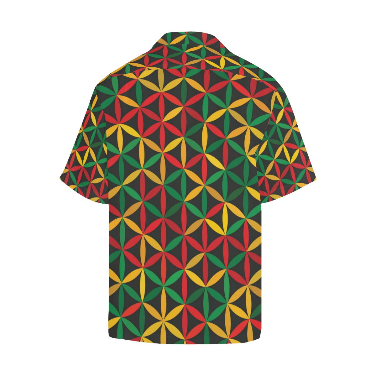 Rasta Pattern Print Design A Hawaiian Shirt