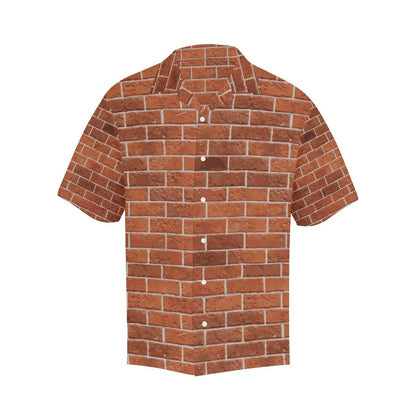 Brick Brown Pattern Print Design Hawaiian Shirt