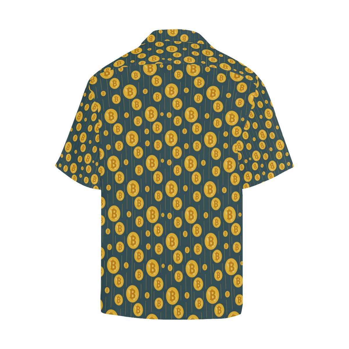 Bitcoin Pattern Print Design Hawaiian Shirt