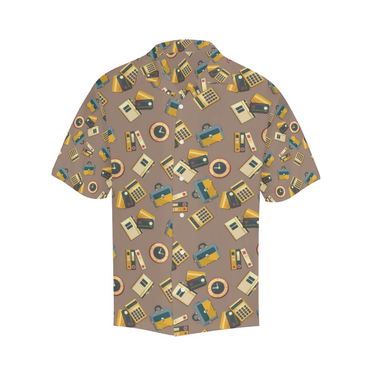 Accounting Financial Pattern Print Design Hawaiian Shirt