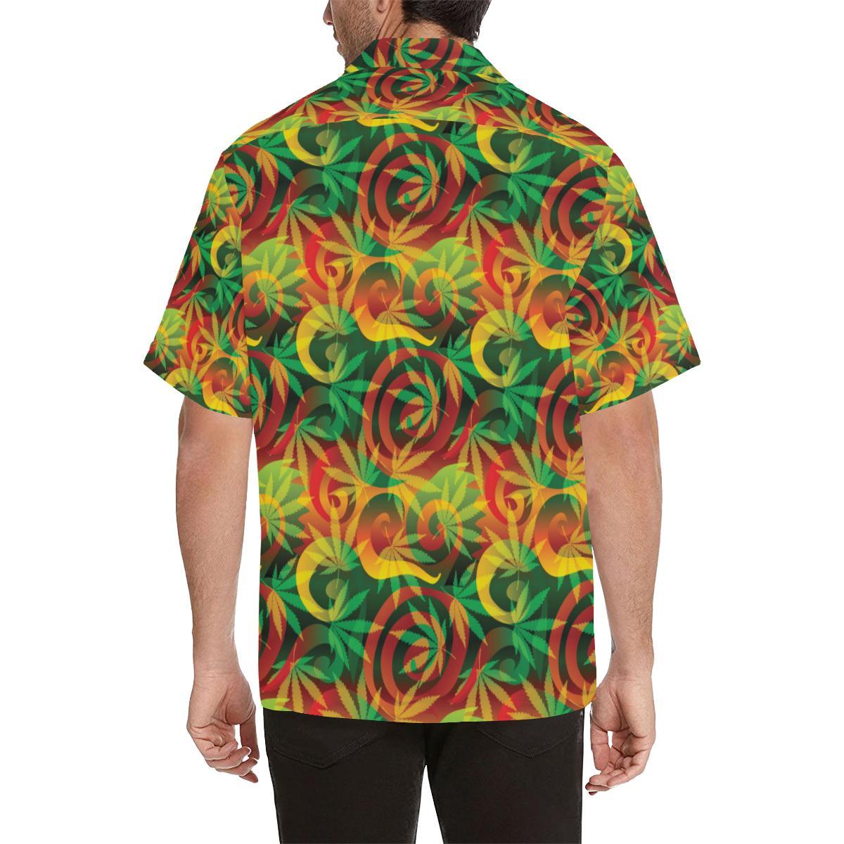 Rastafarian Pattern Print Design A Hawaiian Shirt