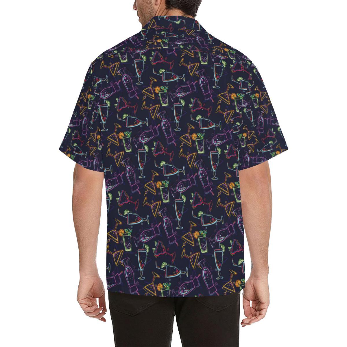 Cocktail Pattern Print Design Hawaiian Shirt
