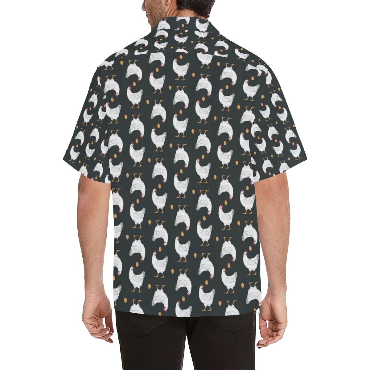 Chicken Pattern Print Design Hawaiian Shirt