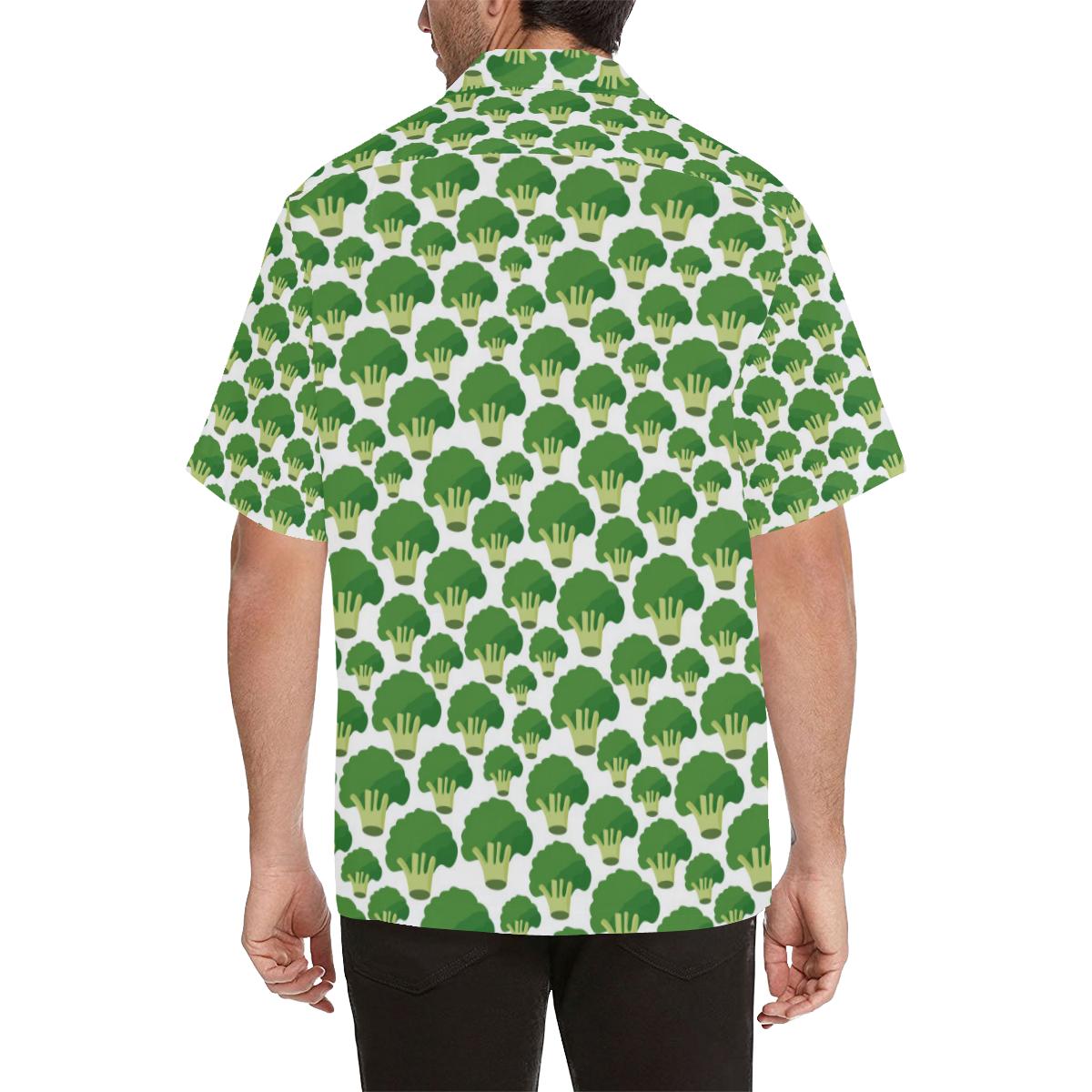 Broccoli Pattern Background Mens All Over Print Hawaiian Shirt