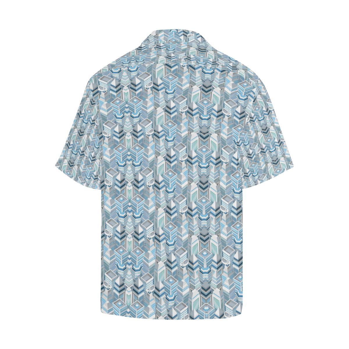 City Pattern Print Design Hawaiian Shirt