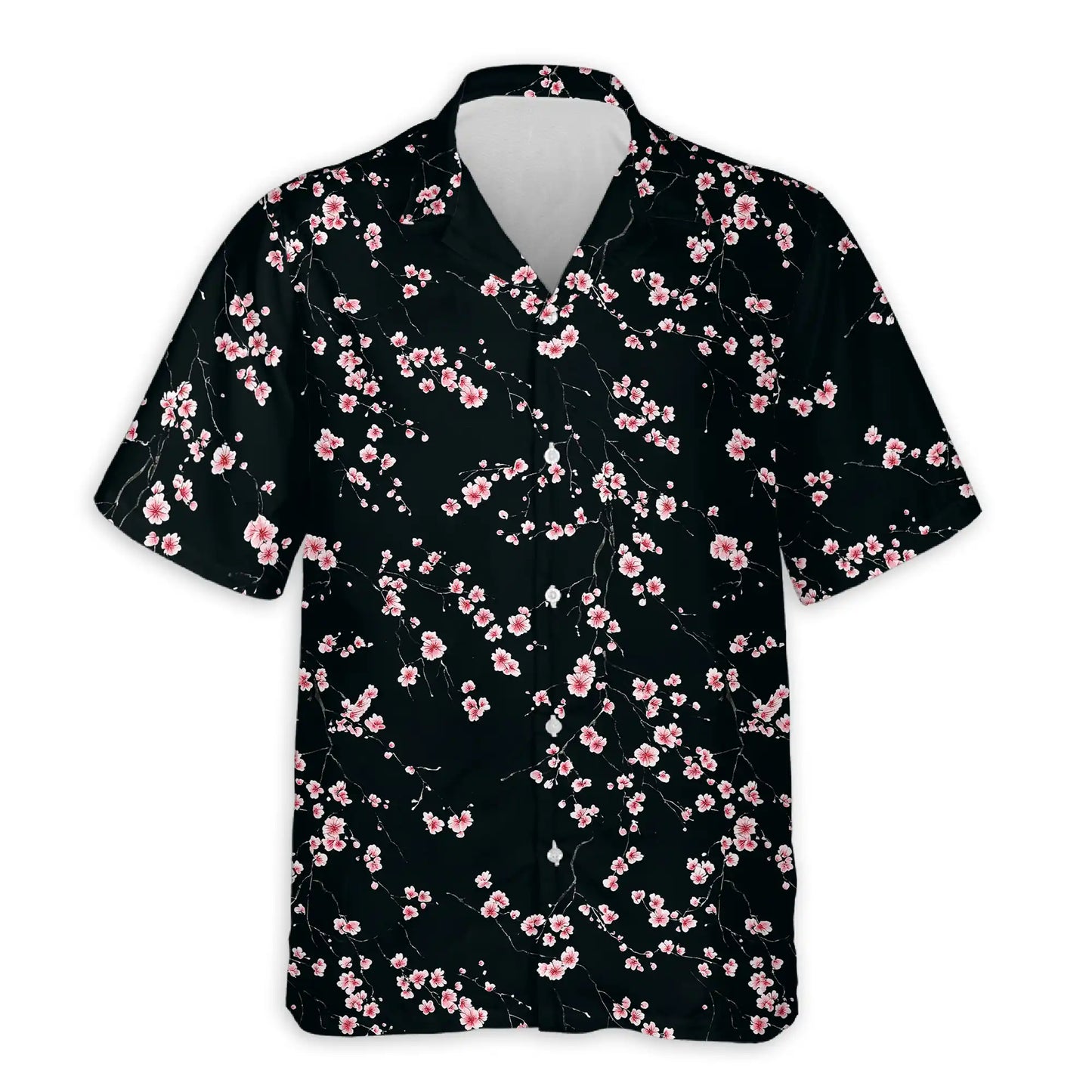Sakura Cherry Blossom Hawaiian Shirt- Summer Beach Style| Azhawaiian