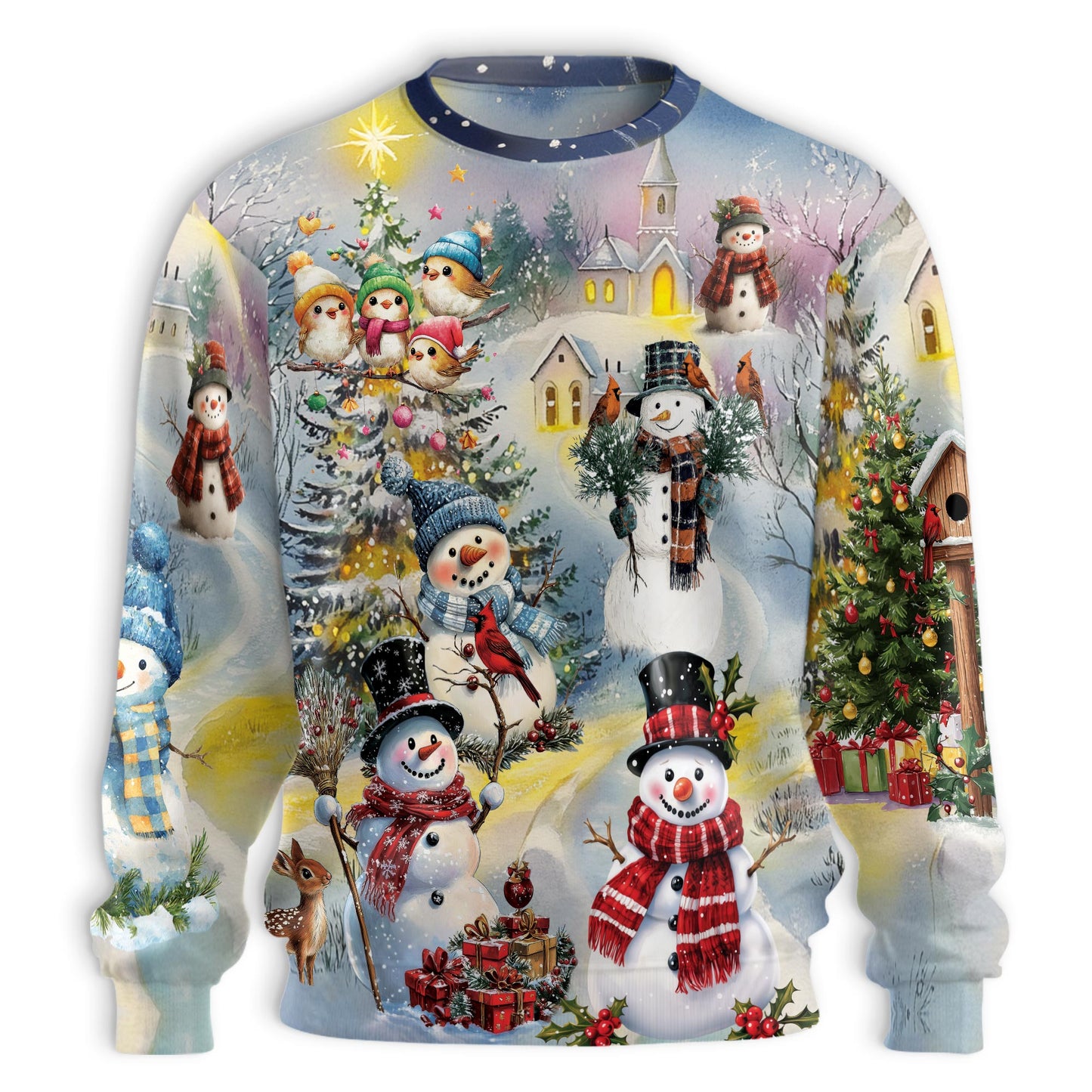 Christmas Snowman Sweatshirt – Christmas 3D All Over Print Design