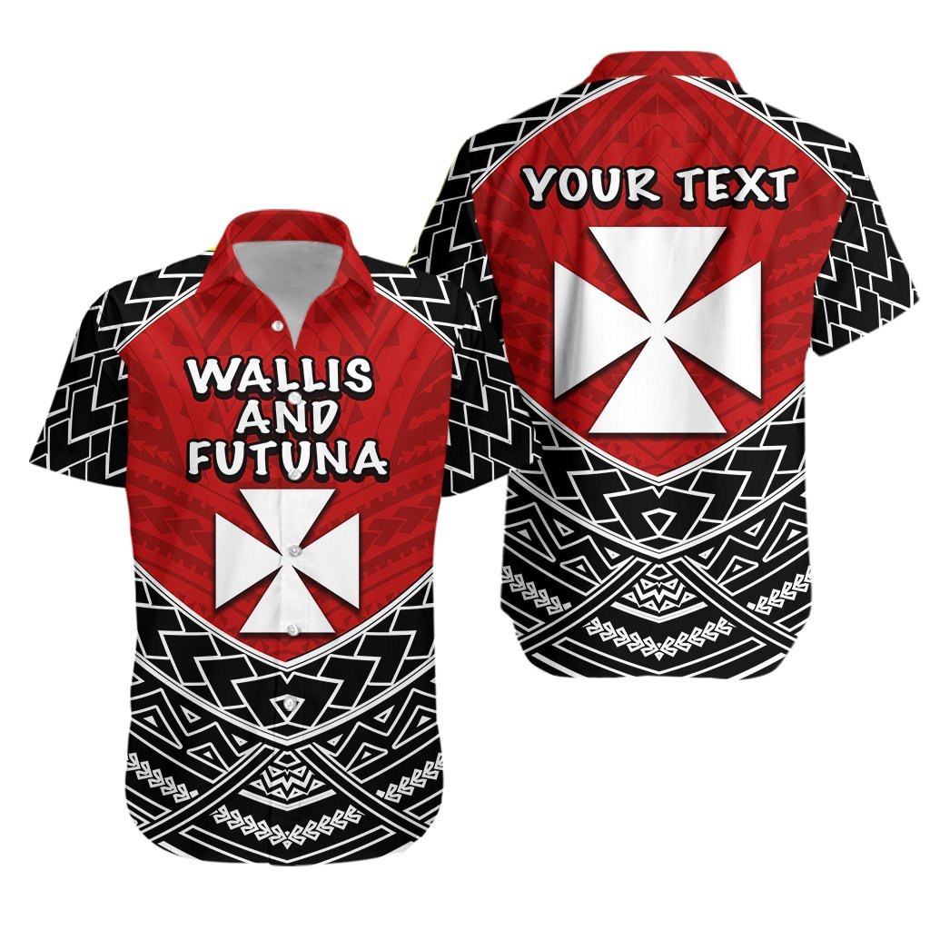 (Custom Personalised) Wallis And Futuna Hawaiian Shirt - Polynesian Tattoo - LT20