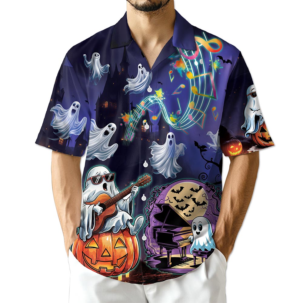 Music Night Hawaiian Shirt for Men, Button Down Aloha Shirt - Azhawaiian