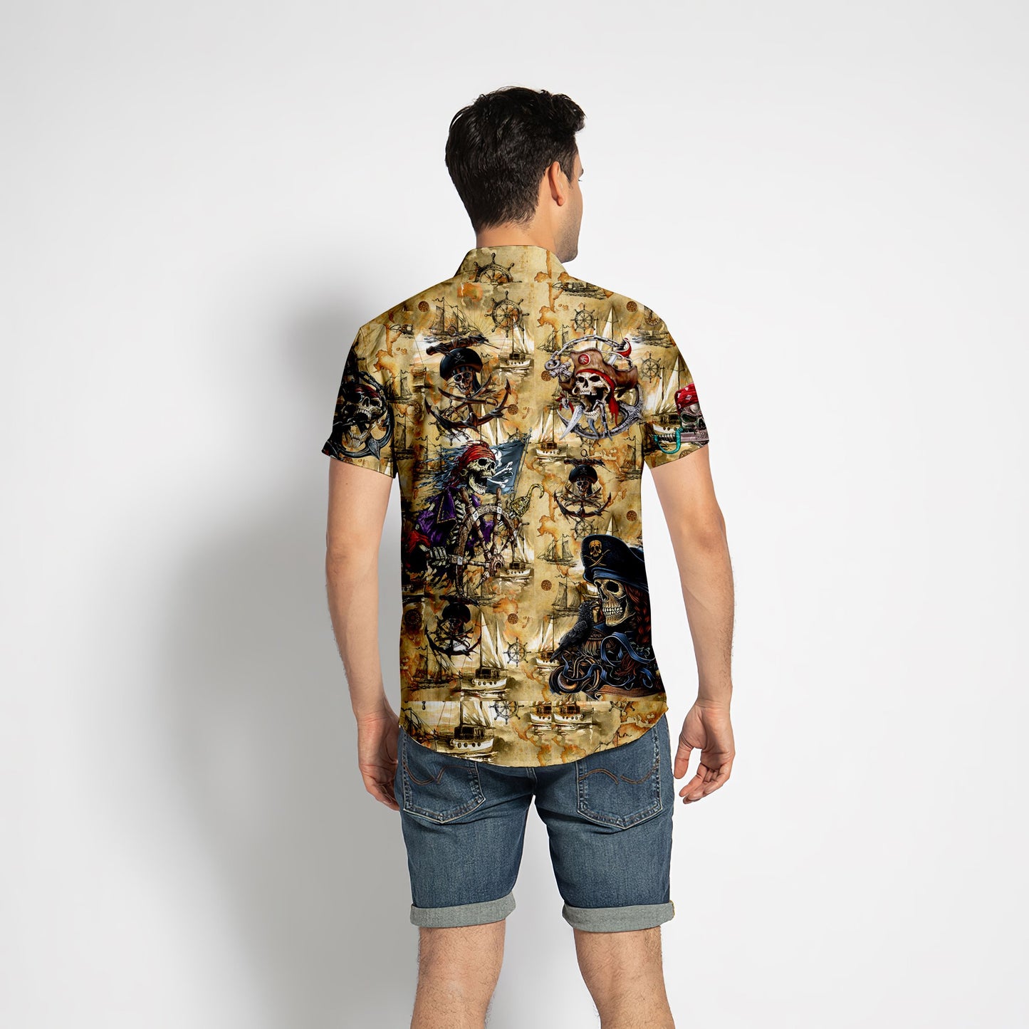 Pirate Skull Hawaiian Shirt