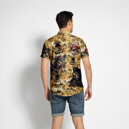 Pirate Skull Hawaiian Shirt