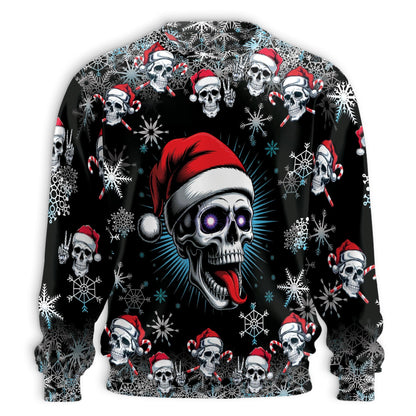 Christmas Santa Skull Sweatshirt – Christmas 3D All Over Print Design