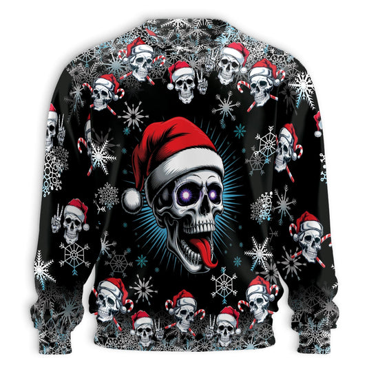 Christmas Santa Skull Sweatshirt – Christmas 3D All Over Print Design