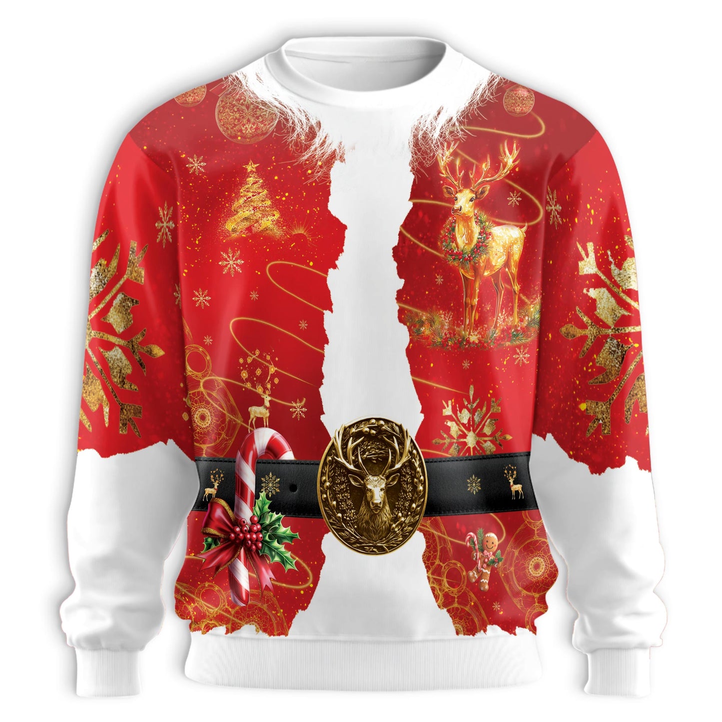Santa Clause Sweatshirt – Christmas 3D All Over Print Design