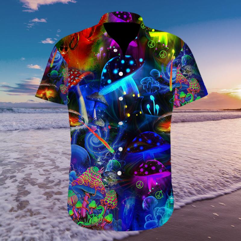 Amazing Magic Mushroom Hawaiian Aloha Shirts #810H