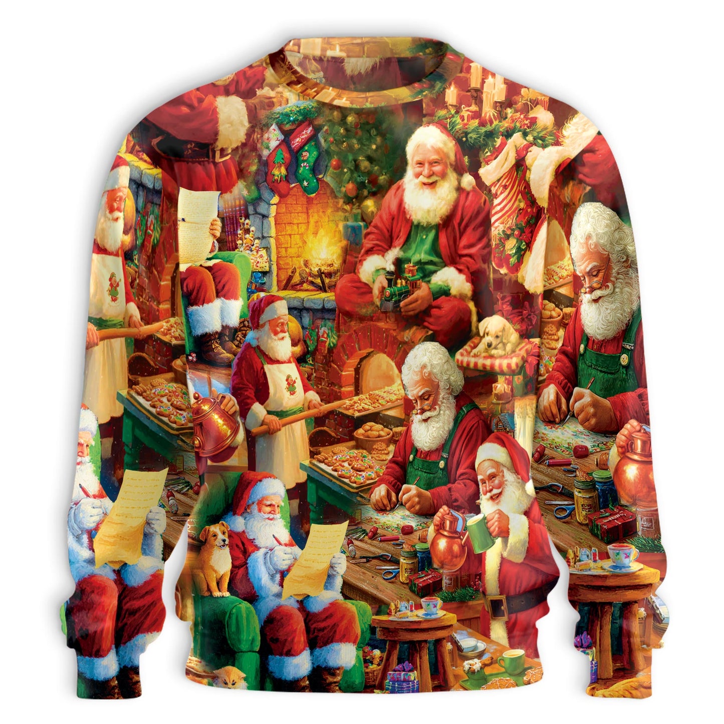 Christmas Santa Clause Sweatshirt – Christmas 3D All Over Print Design