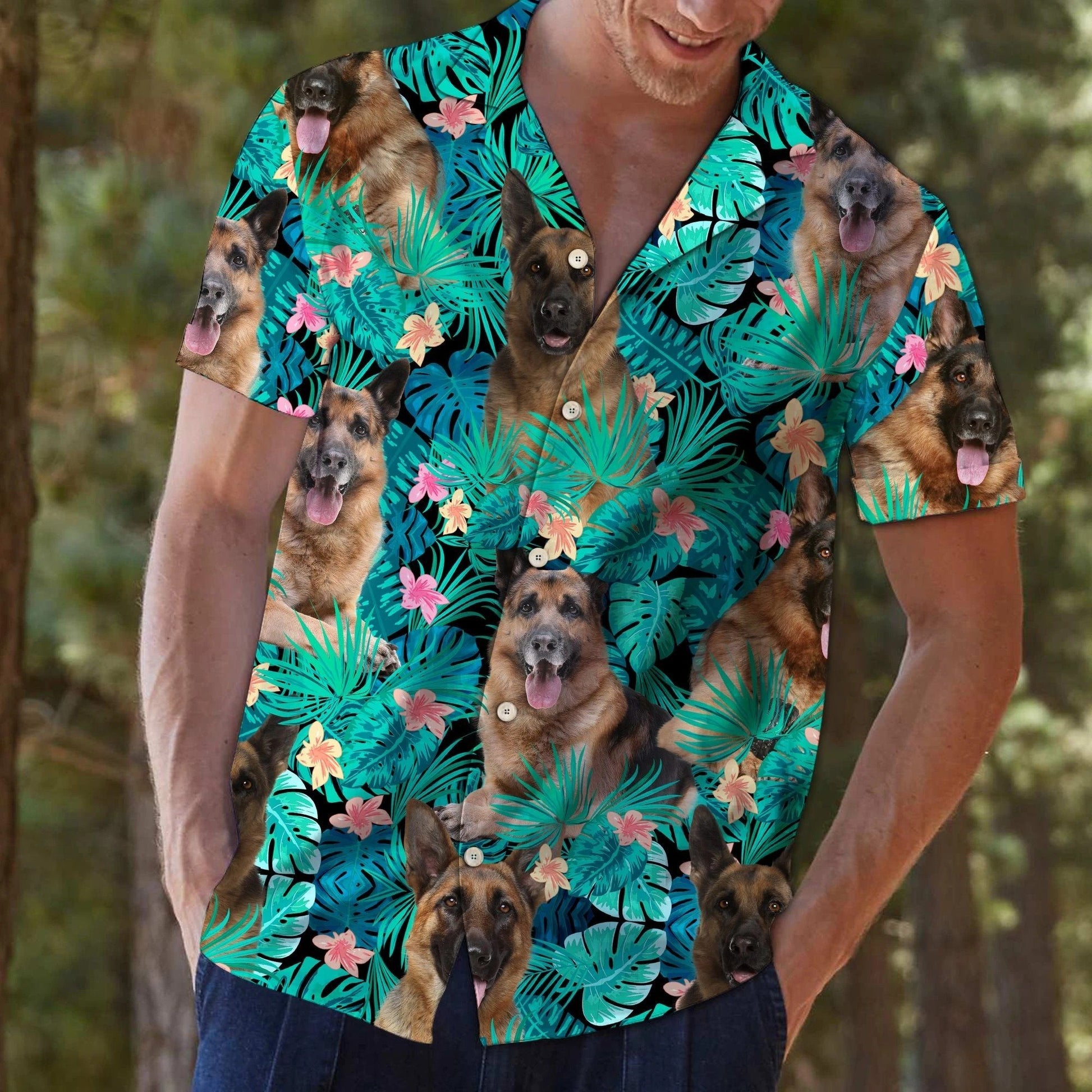 German Shepherd Tropical Hawaii Shirt Ta0708202 Hawaiian