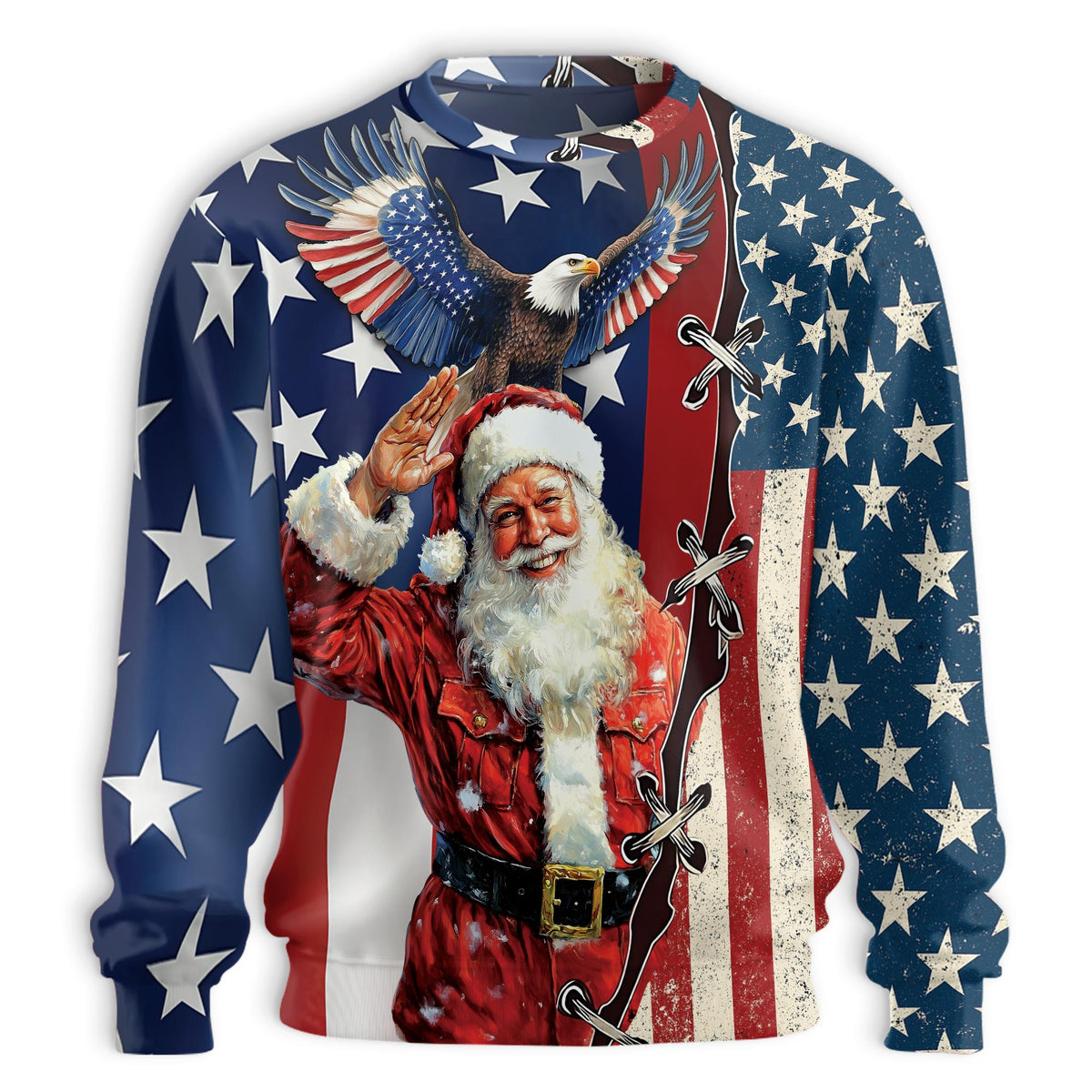 Christmas Santa Clause Sweatshirt – Christmas 3D All Over Print Design