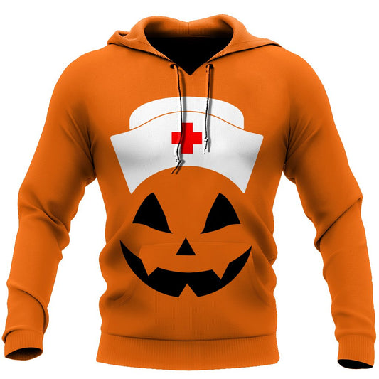 Nurse's Great Halloween All Over Print Unisex Hoodie