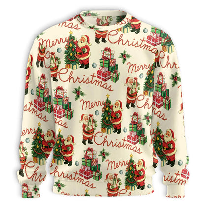 Cute Santa Claus Cosplay Sweatshirt – Christmas 3D All Over Print Design