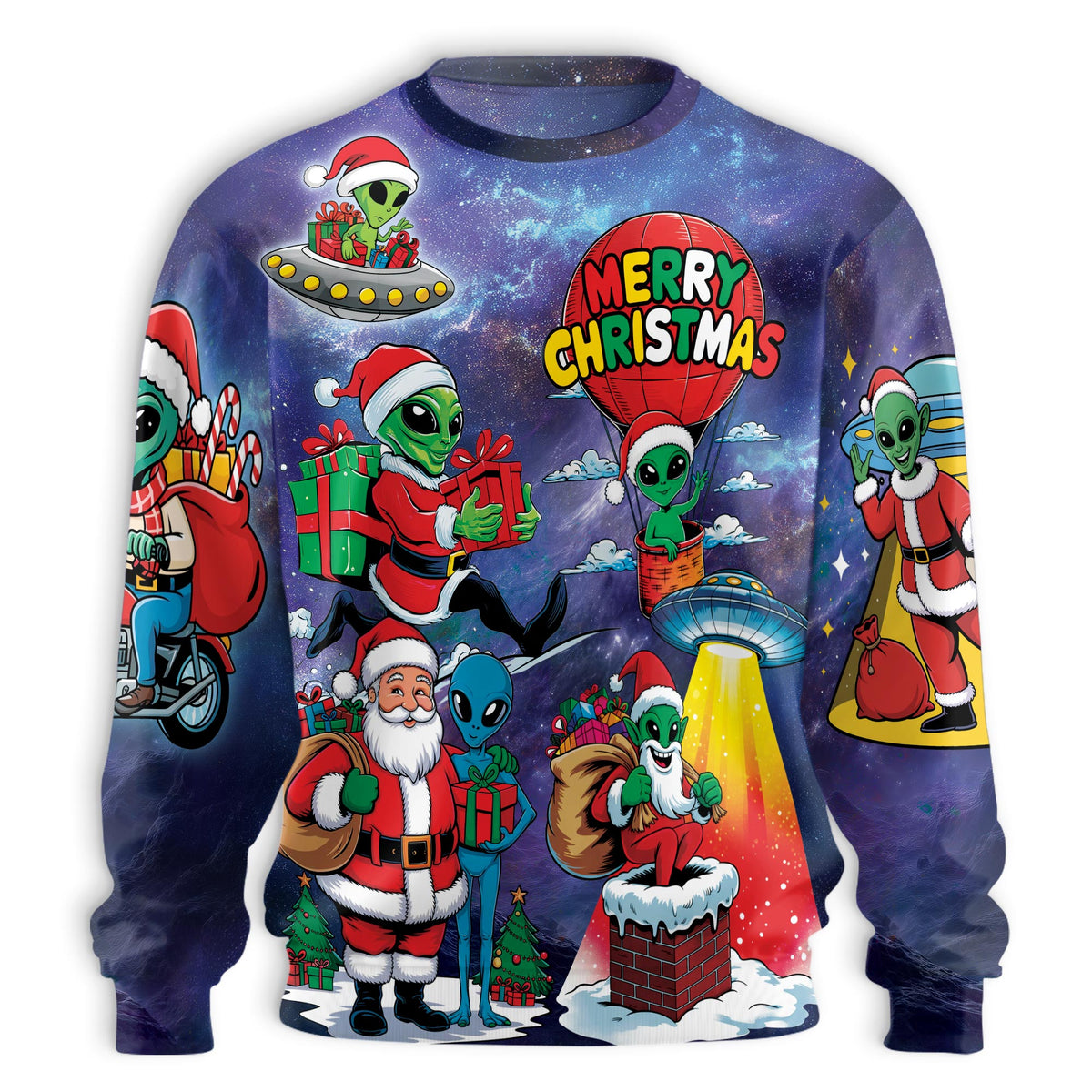Santa Sweatshirt – Christmas 3D All Over Print Design