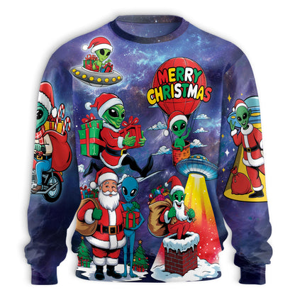 Santa Sweatshirt – Christmas 3D All Over Print Design