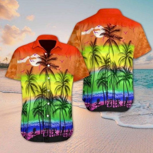 Beach Hawaii Lgbt  Colorful Unique Design Unisex Hawaiian Shirt For Men And Women Dhc17063961