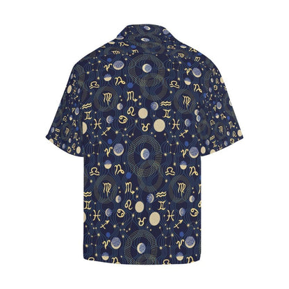 Zodiac Print Design Hawaiian Shirt