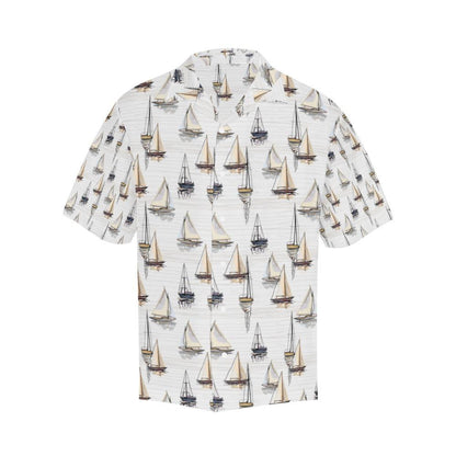 Sailboat Paint Pattern Print Design Lks3 Hawaiian Shirt