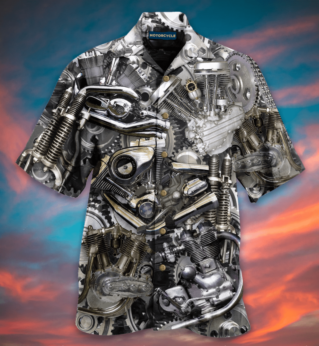 Passion for Motorcycle Mechanic Unisex Hawaiian Aloha Shirts #H